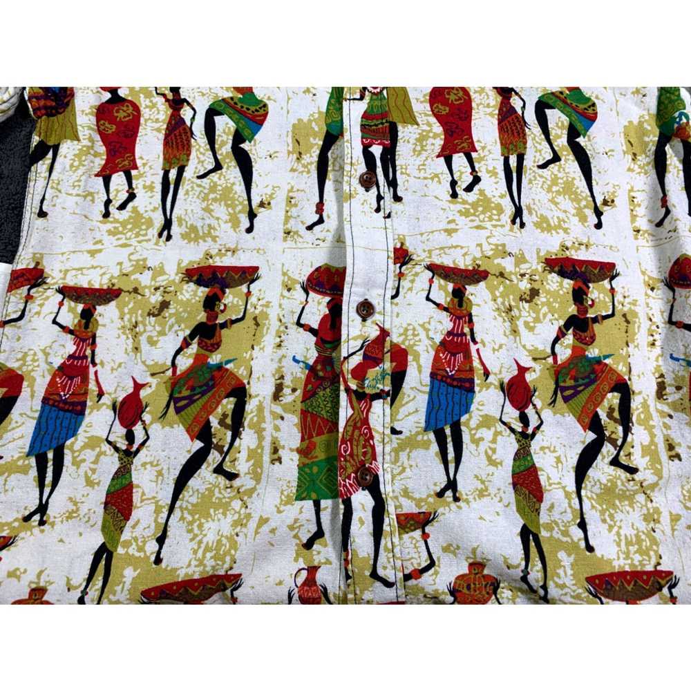 Vintage Boys African Print long sleeve shirt Yout… - image 2