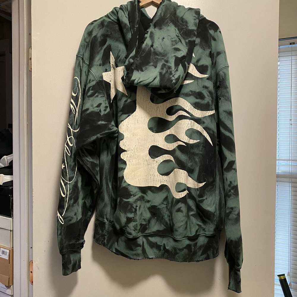 HELLSTAR Hellstar Marble Paradise Hoodie Green Bl… - image 2