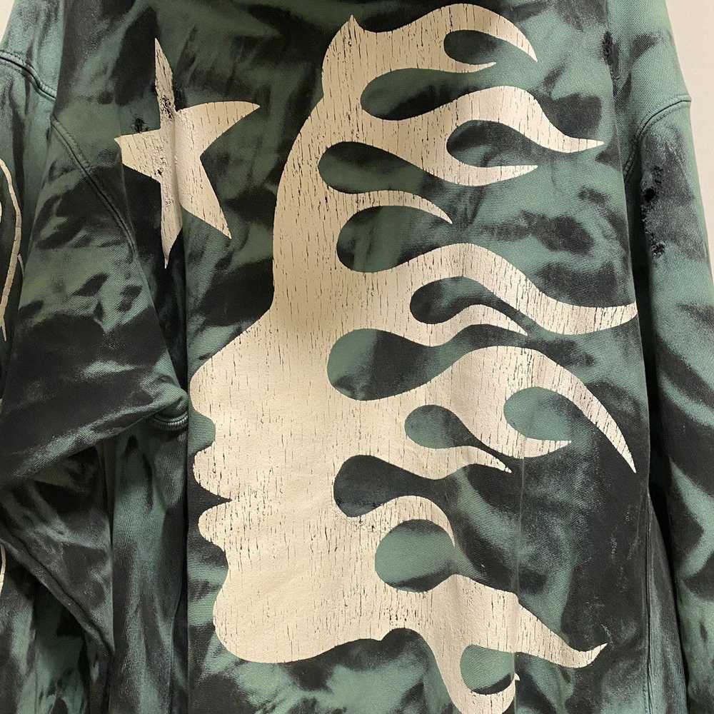 HELLSTAR Hellstar Marble Paradise Hoodie Green Bl… - image 3