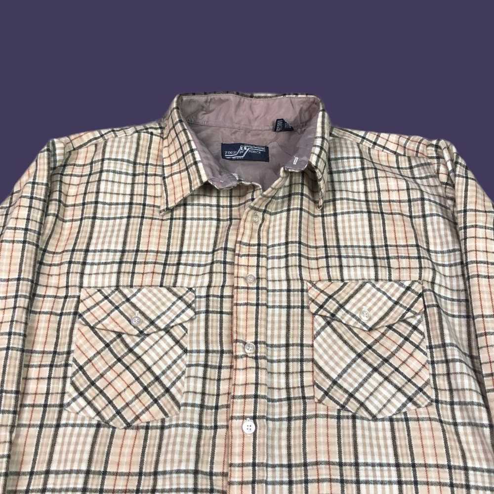 Vintage VNTG Tour De Force Korea Plaid Button Dow… - image 2