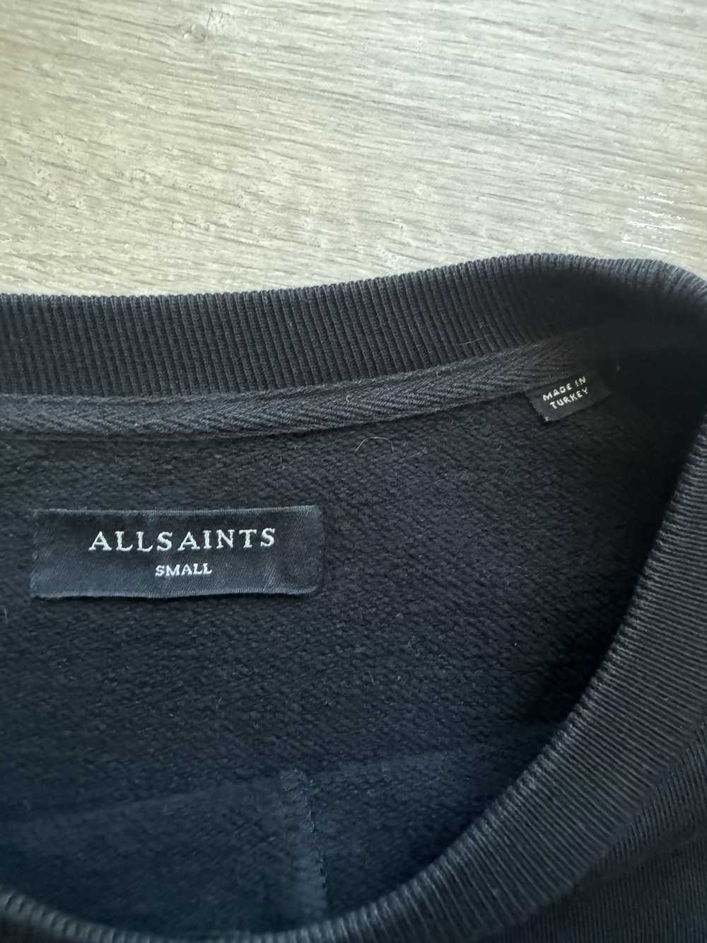 Allsaints All Saints Crewneck Split Logo Text Swe… - image 3