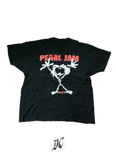 Band Tees × Tour Tee × Vintage VTG! Pearl Jam Aliv