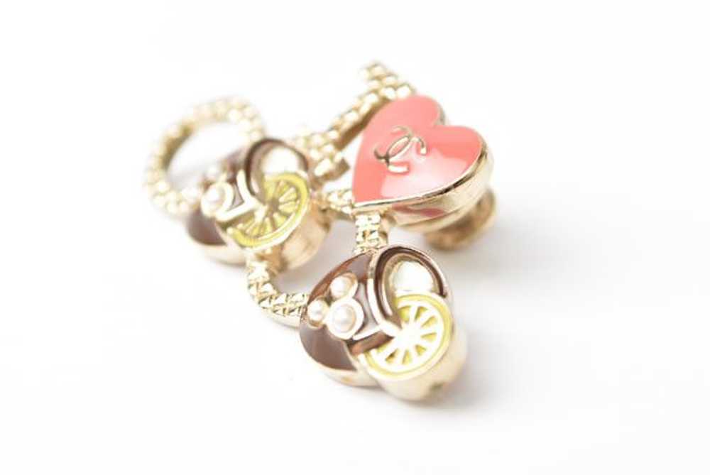 Chanel Chanel Chanel Heart Motif Brooch Pin Badge… - image 2