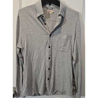 Faherty Faherty Coastline Knit shirt sz M gray