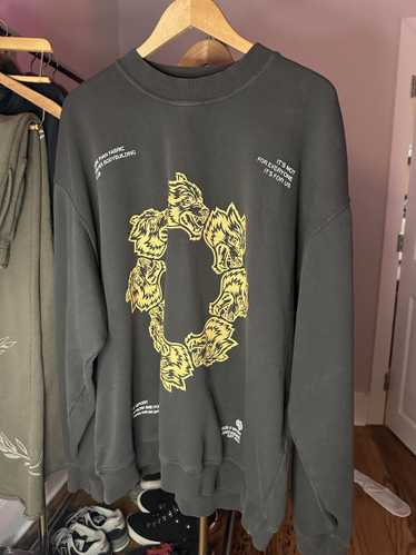 NWT popular DARC SPORT SHE FLAMES LONDON CREWNECK IN BLACK