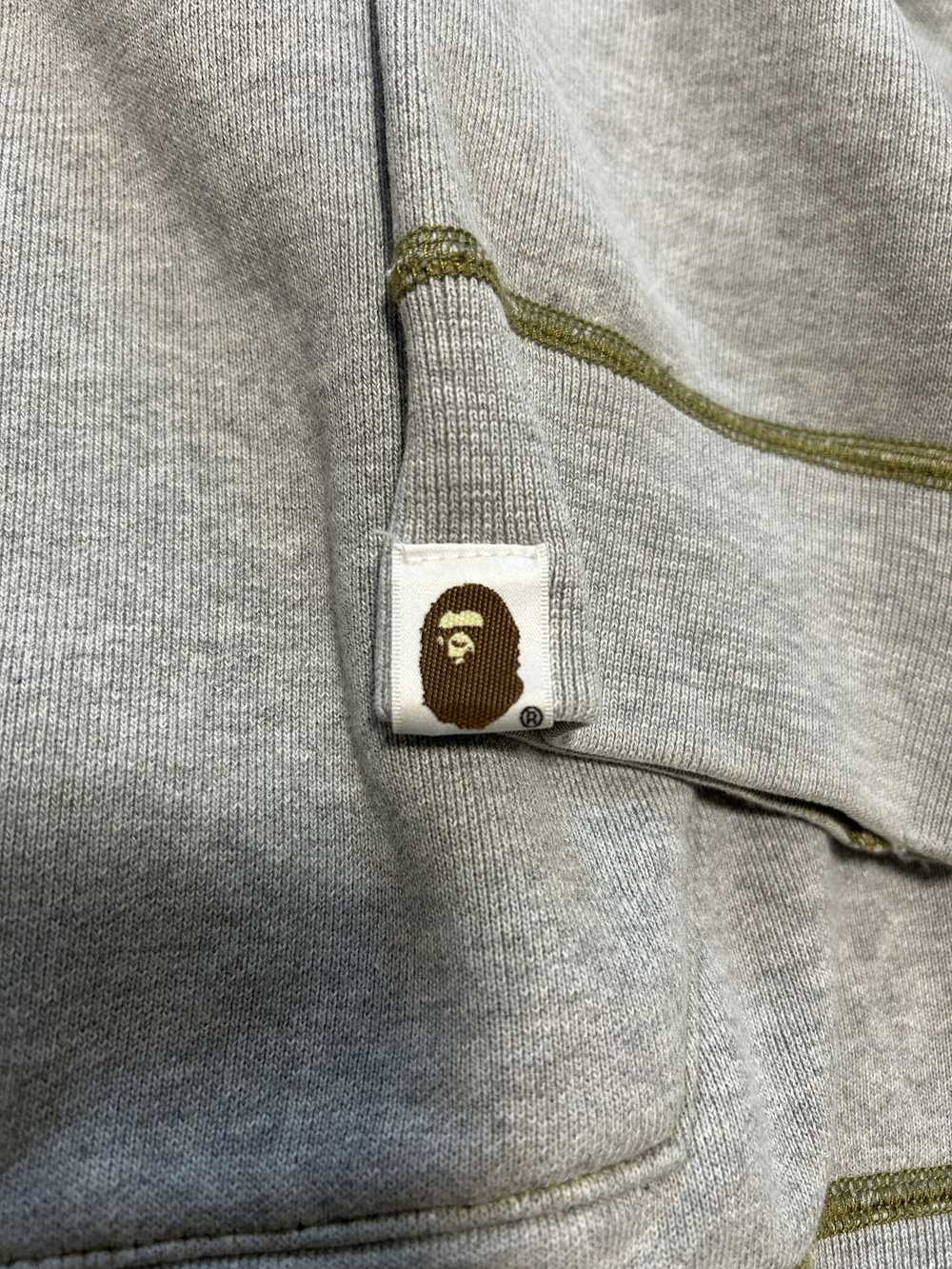 Bape Bape Reversible Green Camo Spell Out Hoodie - image 9