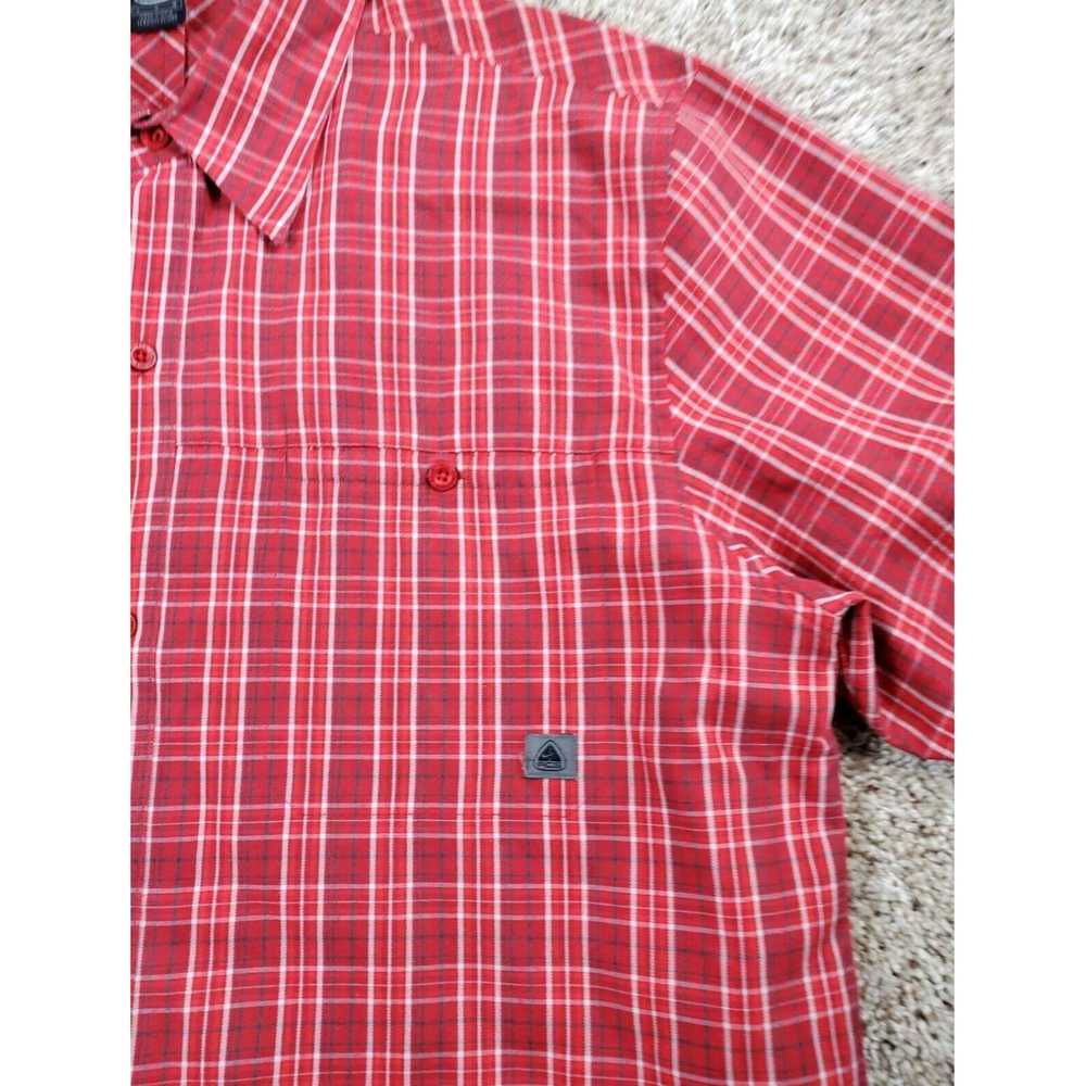 Nike ACG Nike ACG Mens Large Red Short Sleeve Pla… - image 3