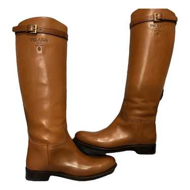 Prada Leather riding boots