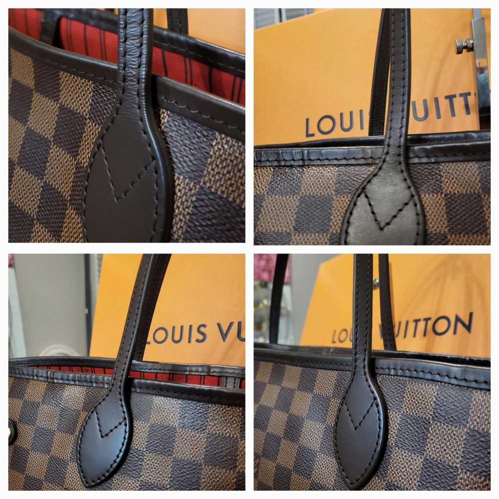 Louis Vuitton Neverfull leather tote - image 4