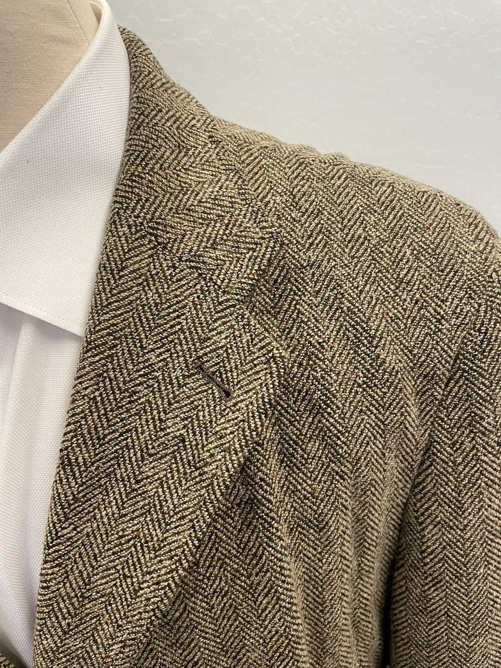 Armani Collezioni × Vintage 3-Button Herringbone … - image 2