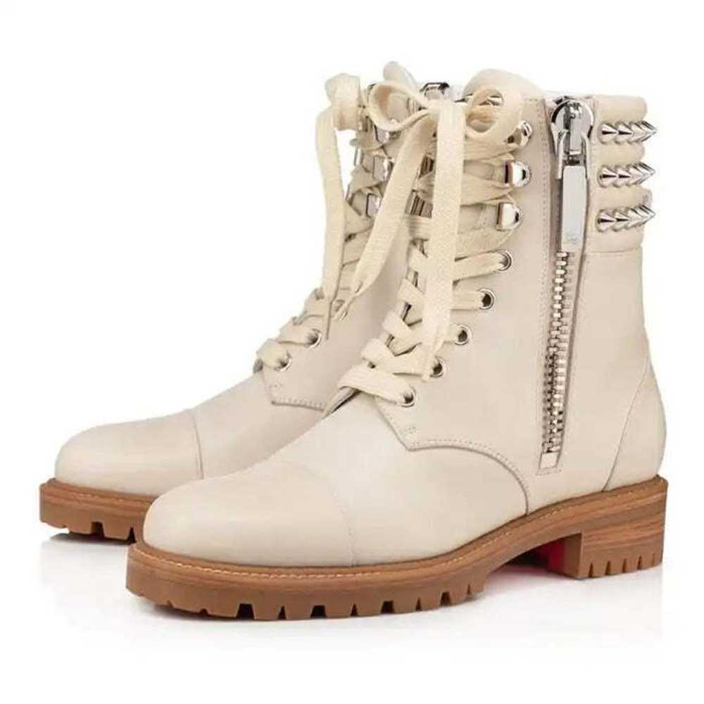 Christian Louboutin Leather biker boots - image 2