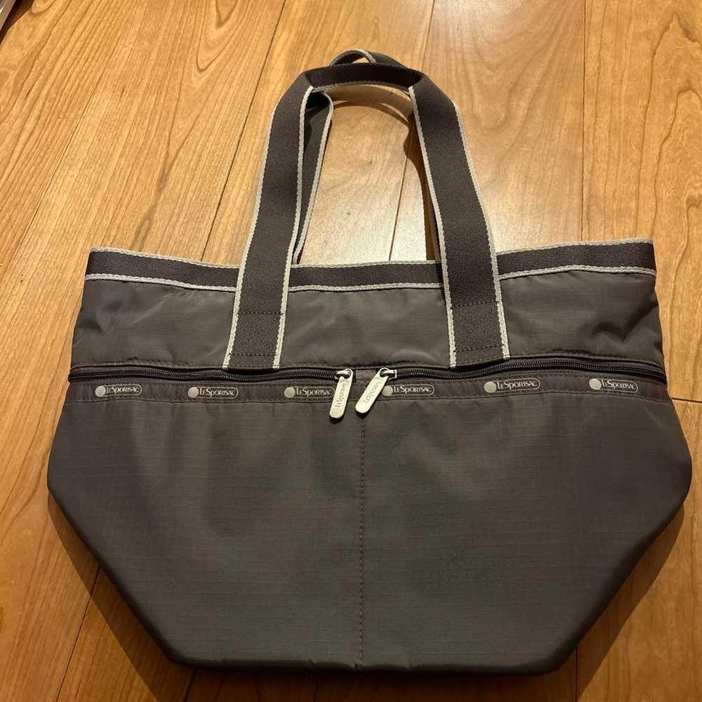 【Excellent condition】LeSportsac tote bag in charc… - image 2