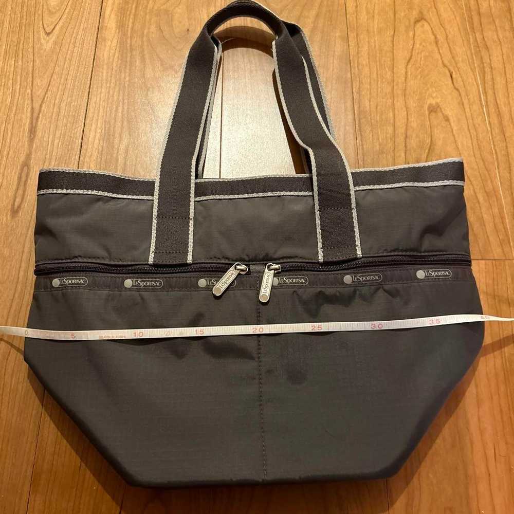 【Excellent condition】LeSportsac tote bag in charc… - image 9