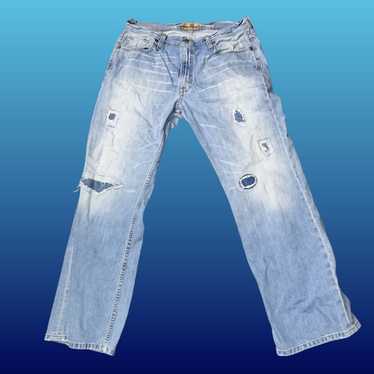 Bke BKE Tyler Bootcut Distressed Jeans Size 36x31