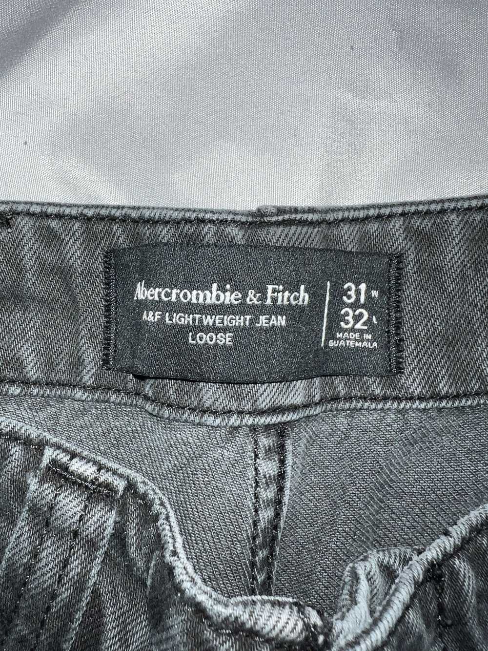 Abercrombie & Fitch A&F Loose Black Wash Jean - image 5