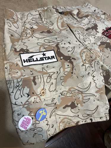 HELLSTAR Hellstar Capsule 7 camo cargo shorts