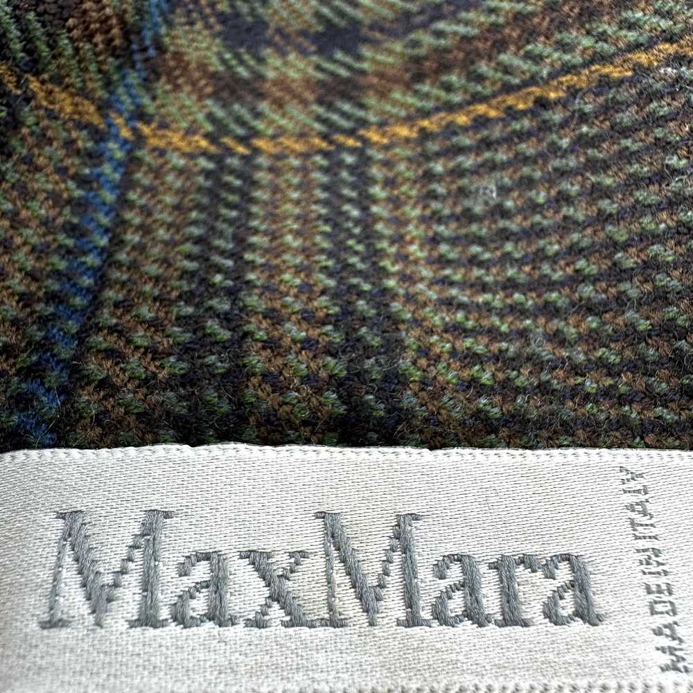 Max Mara Max Mara Wool Plaid Two Button Suit Jack… - image 2