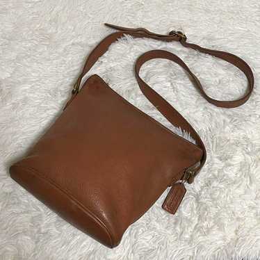 COACH Old Coach Leather Shoulder Bag Brown 339 - image 1