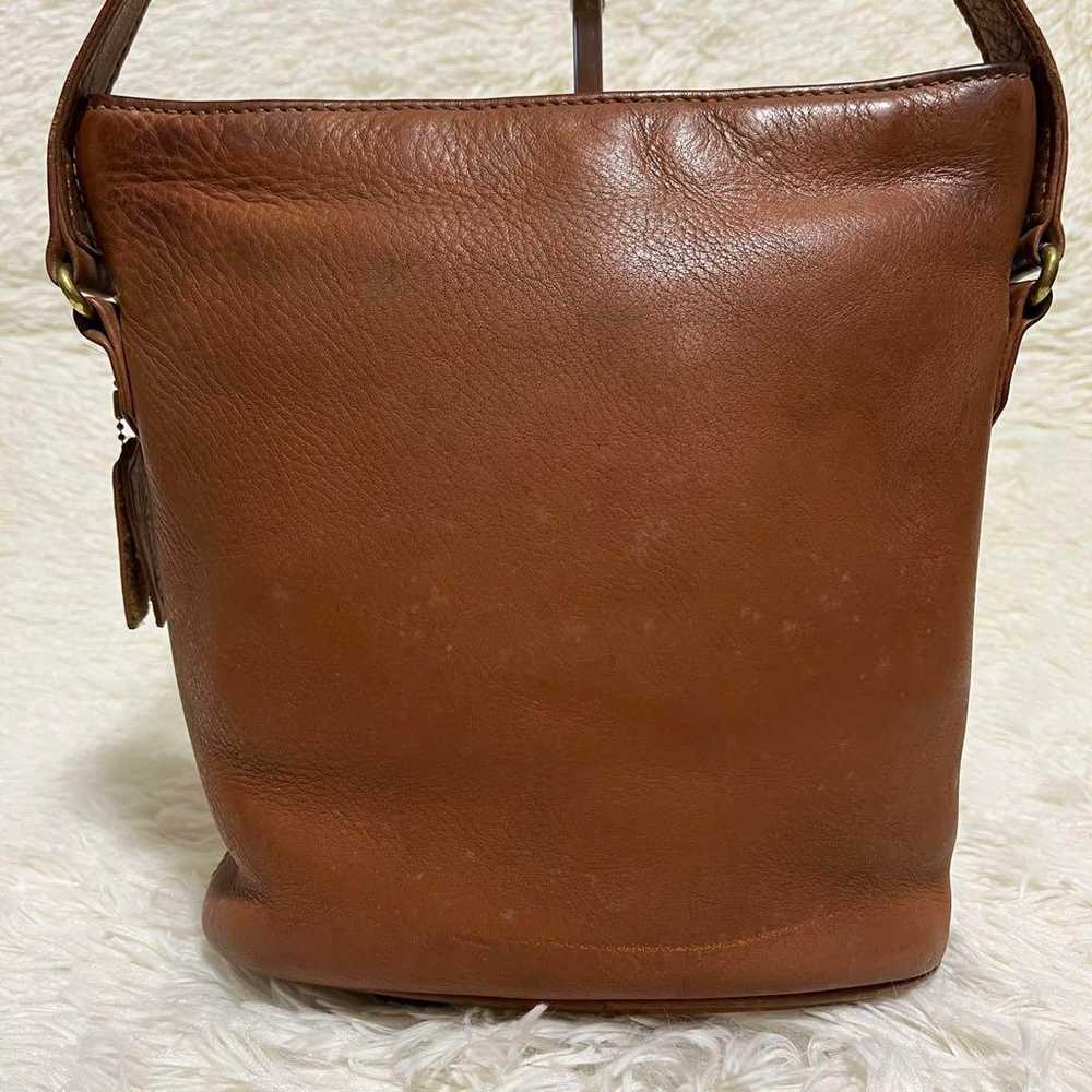 COACH Old Coach Leather Shoulder Bag Brown 339 - image 3