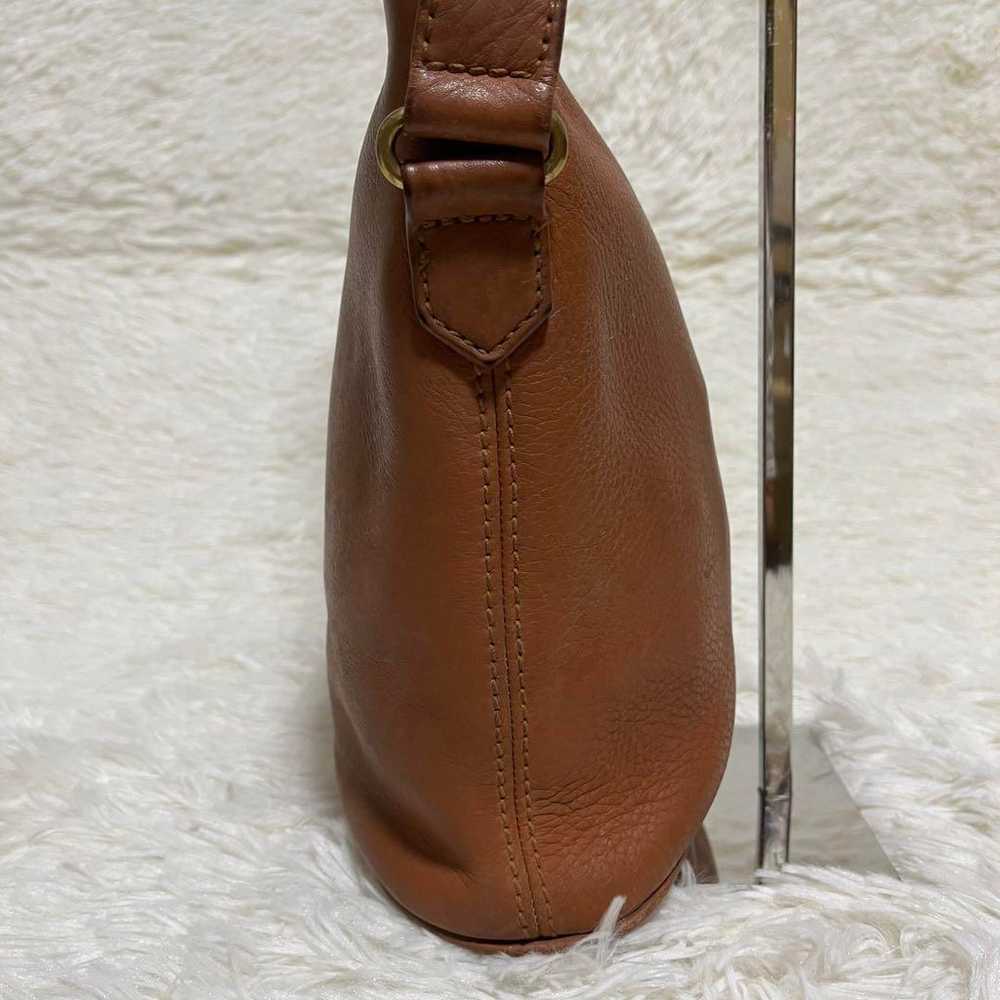 COACH Old Coach Leather Shoulder Bag Brown 339 - image 5