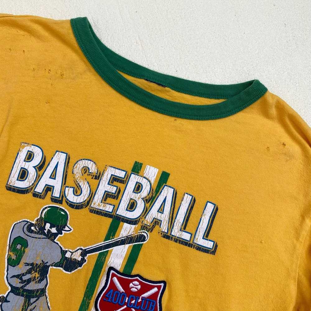 Gap Upcycled Y2K Gap Retro Baseball Graphic Crop … - image 7