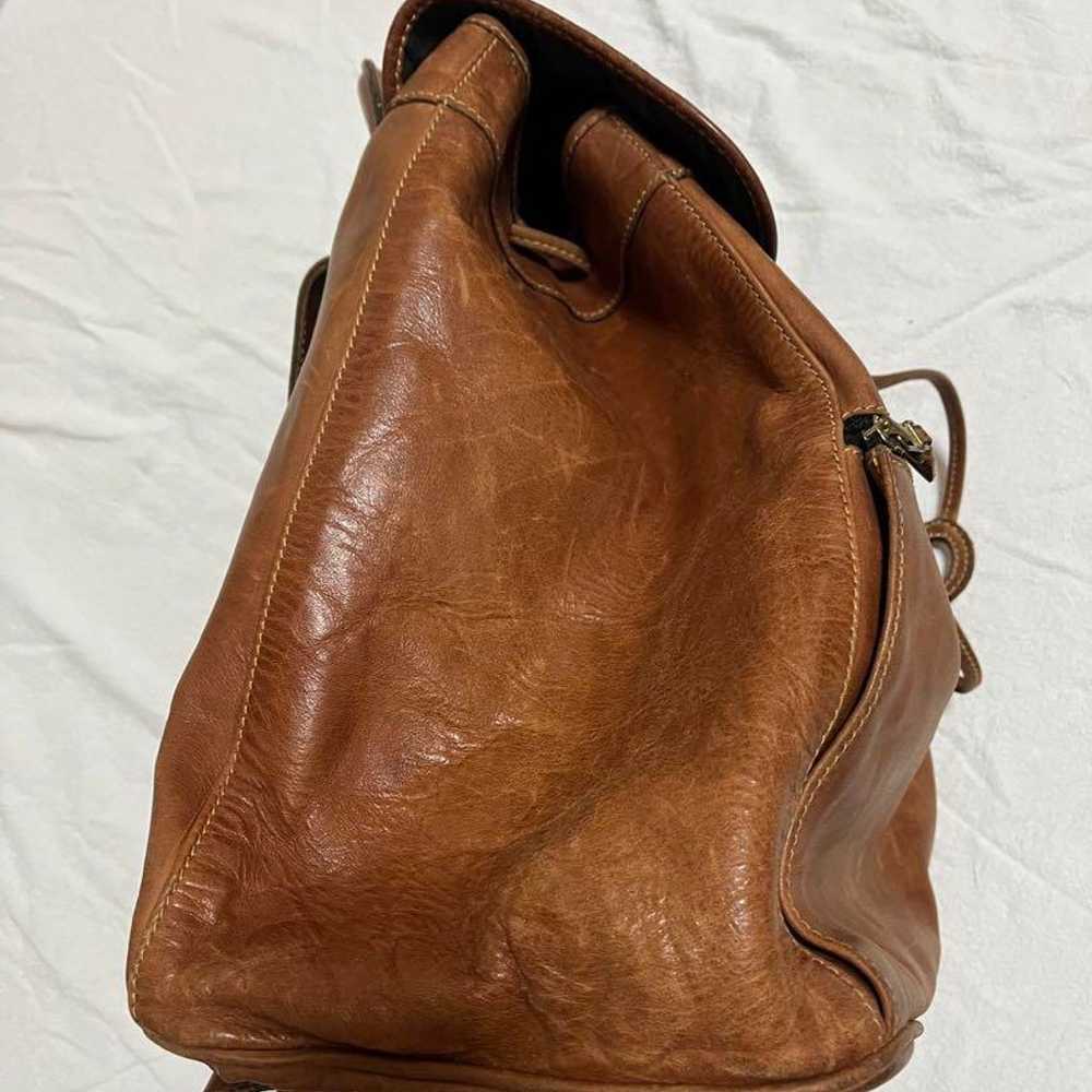 HOLLAND BROTHERS Brown Leather Rucksack Genuine L… - image 4