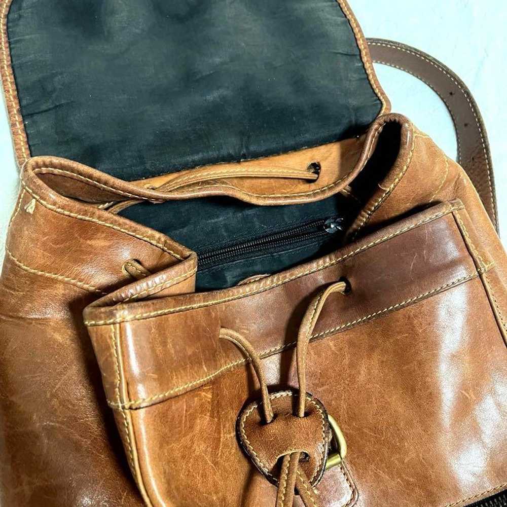 HOLLAND BROTHERS Brown Leather Rucksack Genuine L… - image 6