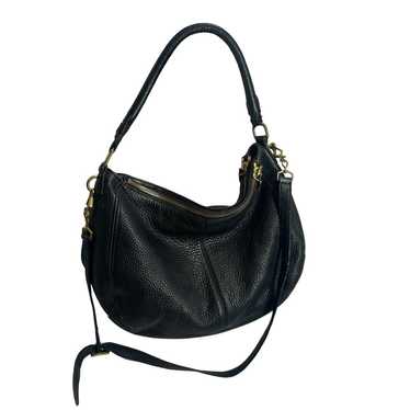 J.Crew Biennial black pebble leather hobo bag