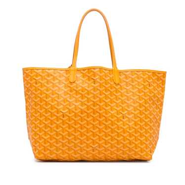 Yellow Goyard Goyardine Saint Louis PM Tote Bag