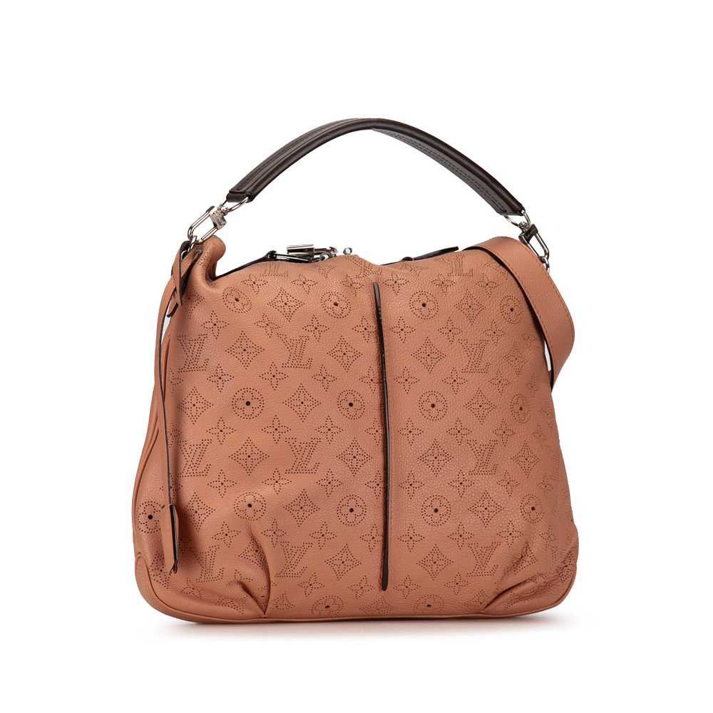 Pink Louis Vuitton Monogram Mahina Selene PM Satc… - image 2