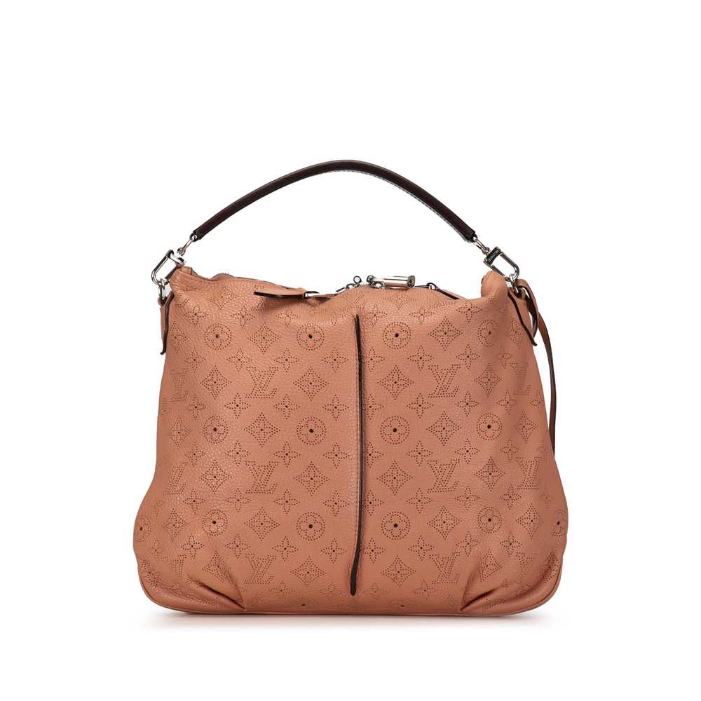 Pink Louis Vuitton Monogram Mahina Selene PM Satc… - image 3