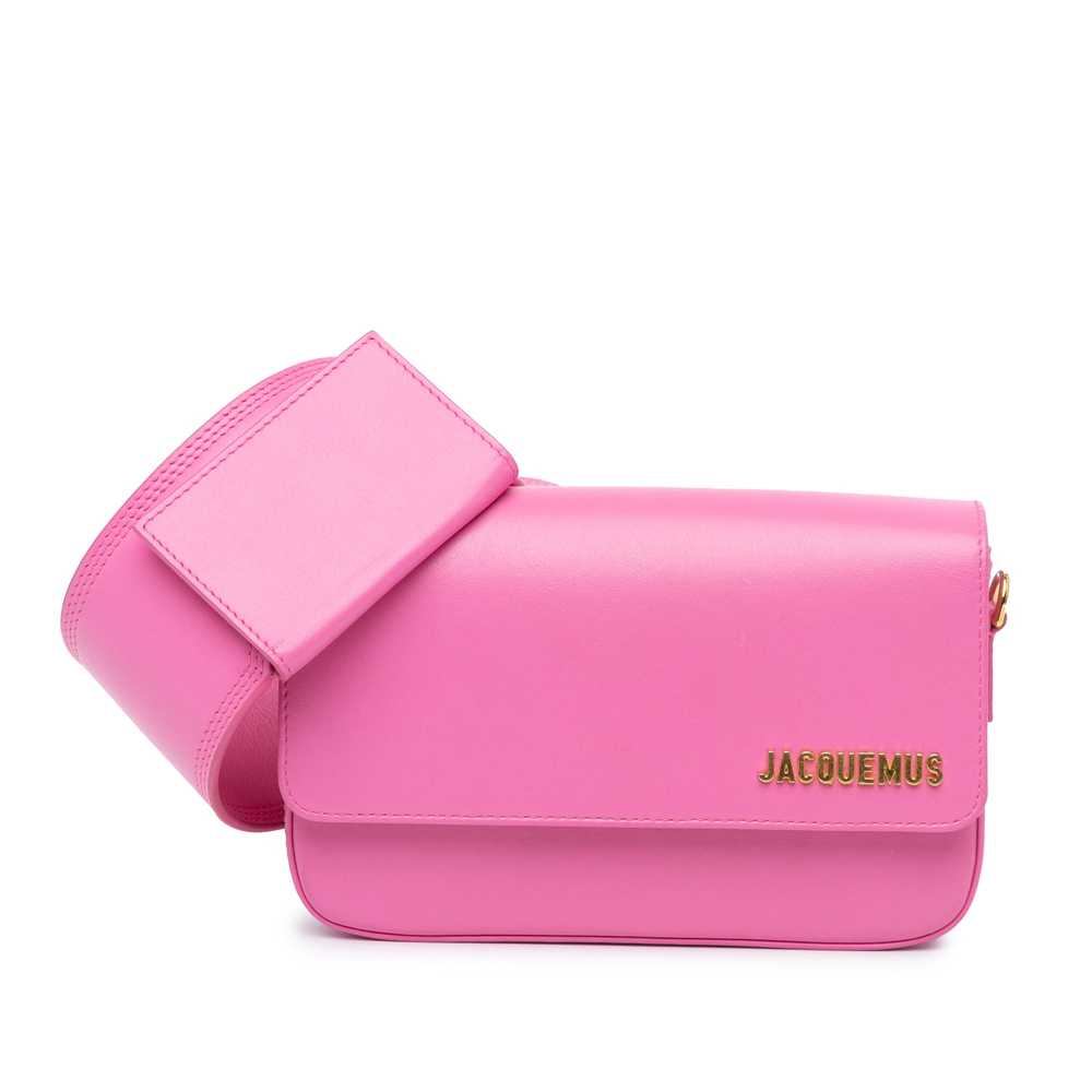 Pink Jacquemus Calfskin Le Carinu Shoulder Bag - image 1