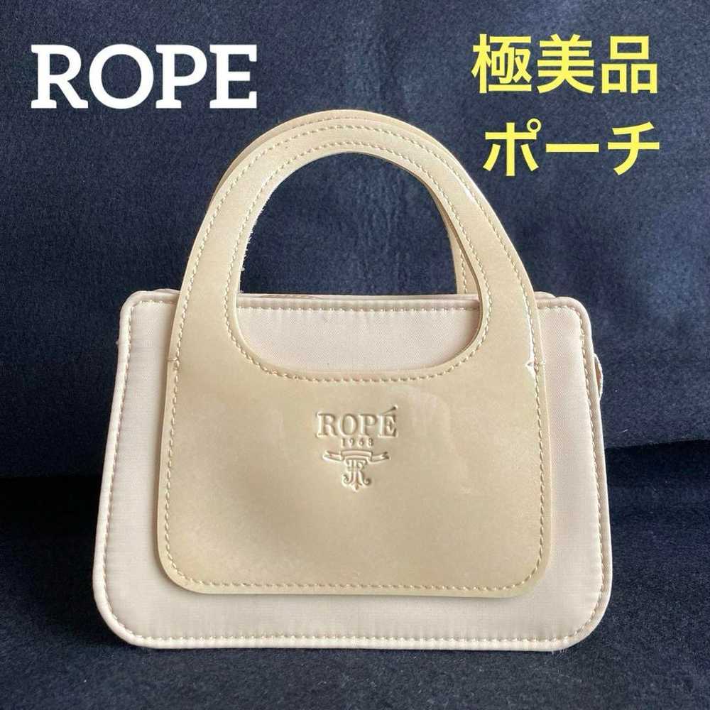 Brand New [ROPE] Rope Pouch Enamel Beige Mini - image 1