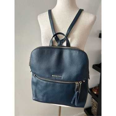 Michael Kors Zip Medium Slim Backpack blue