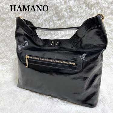 【Excellent Condition】Hamano Handbag Shoulder Bag F