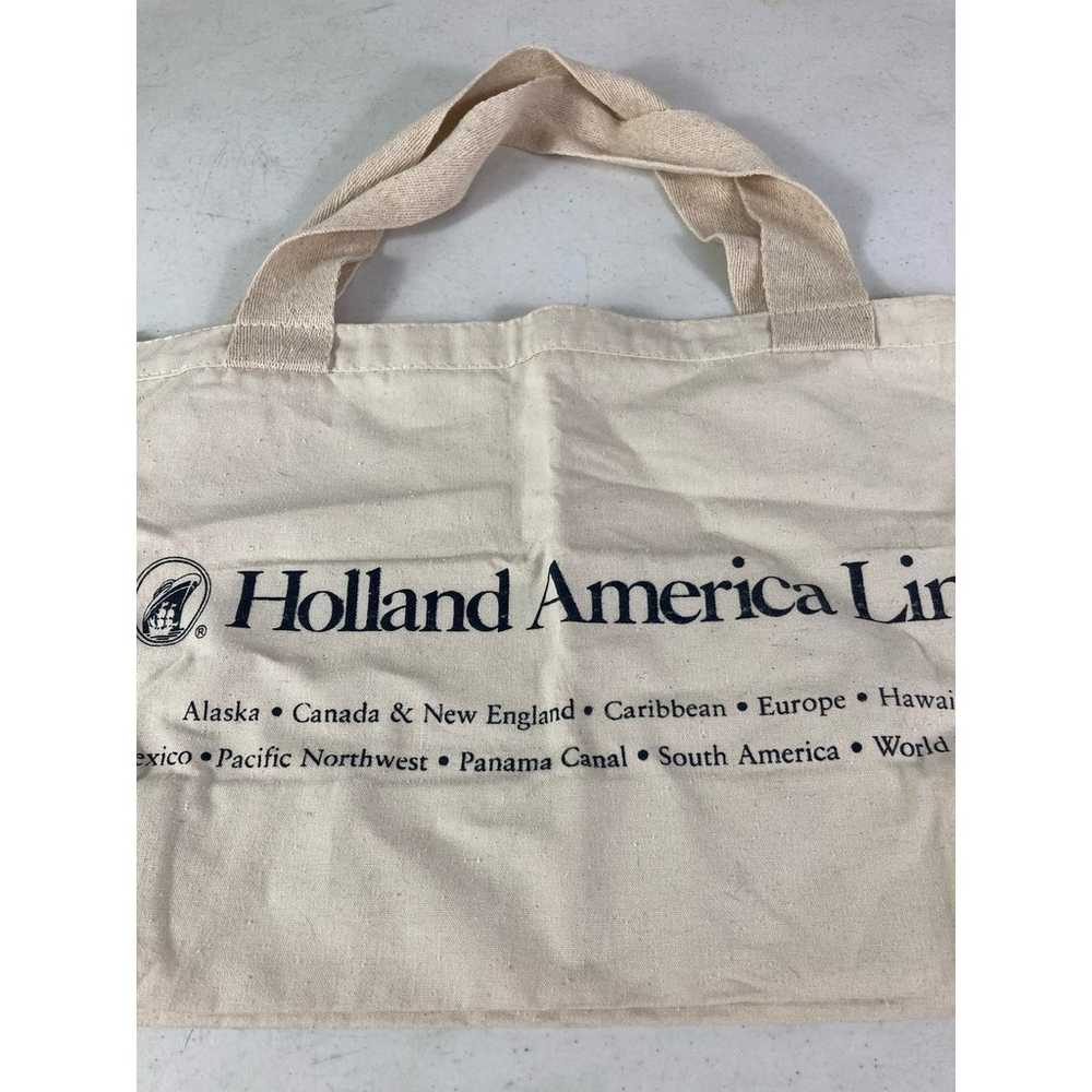 Vintage Tote Bag Holland America Travel Line Carr… - image 10