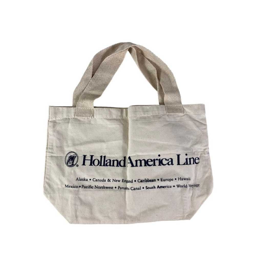 Vintage Tote Bag Holland America Travel Line Carr… - image 1