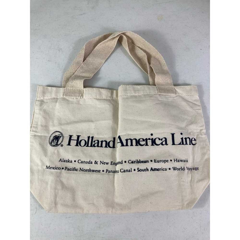 Vintage Tote Bag Holland America Travel Line Carr… - image 4