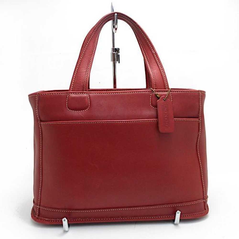 Coach Old Coach Tote Bag Red US-made - image 2