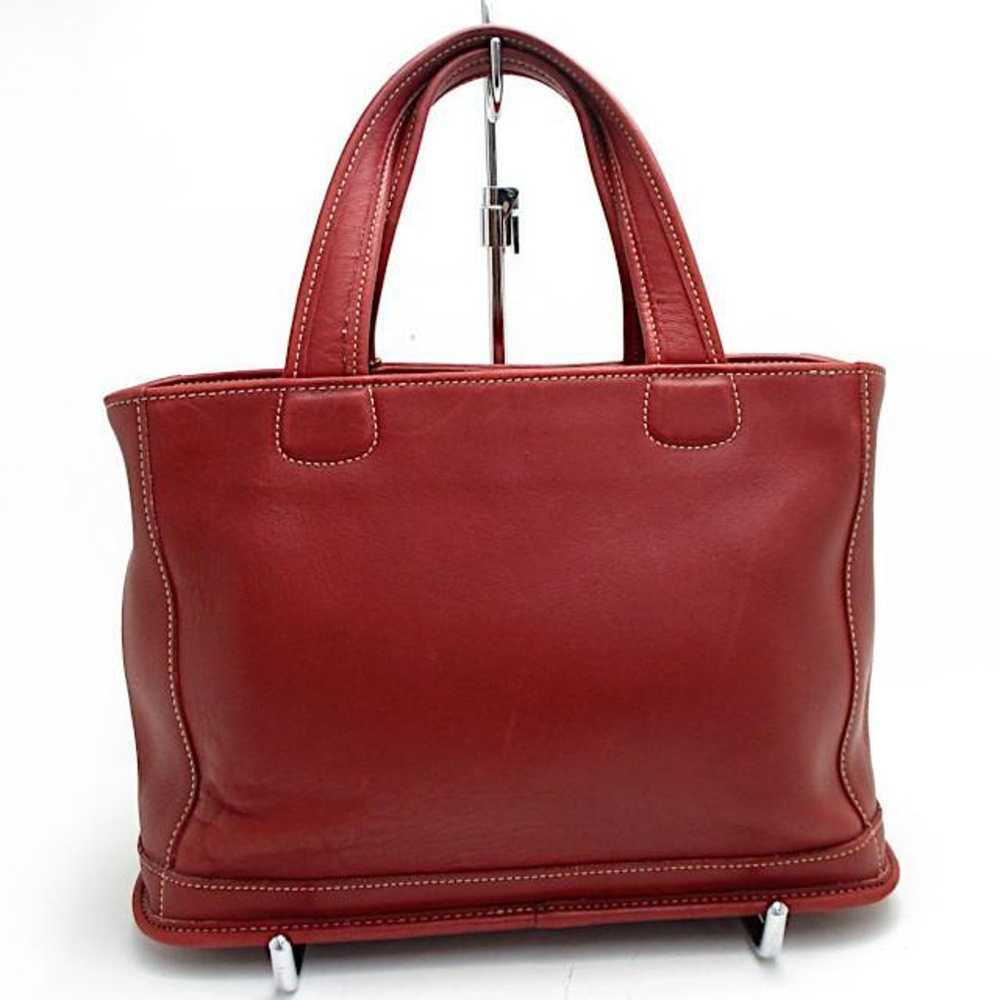 Coach Old Coach Tote Bag Red US-made - image 5