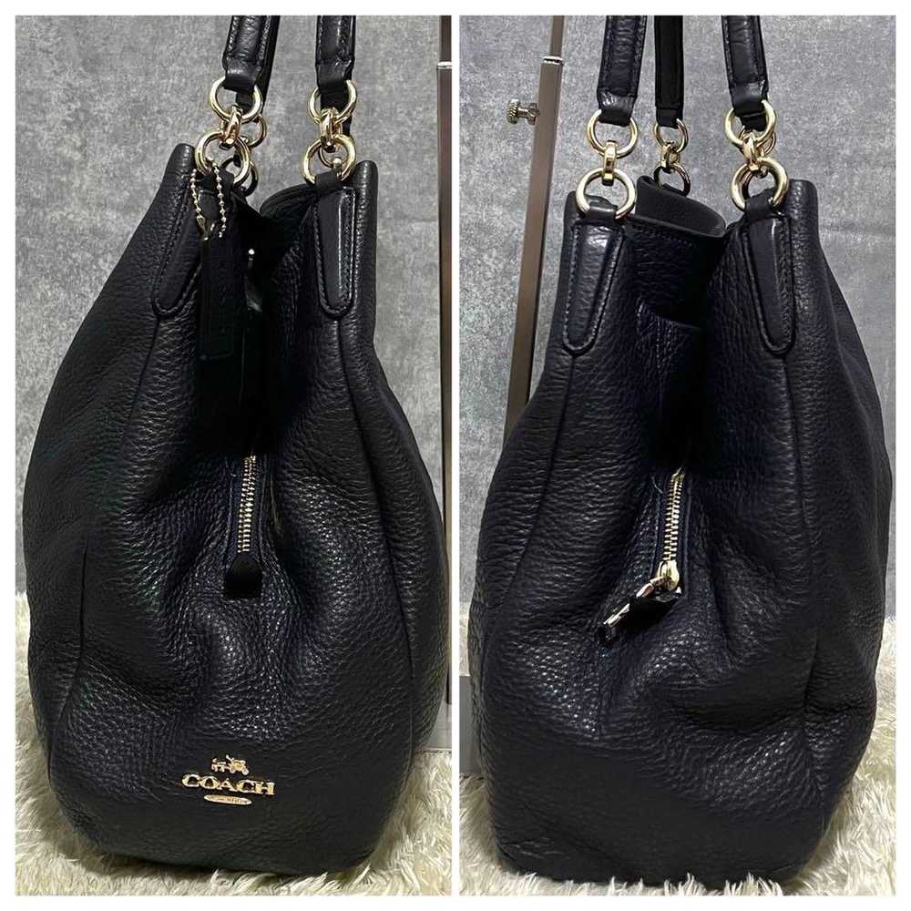 【Excellent Condition】Coach Shoulder Bag Leather N… - image 5