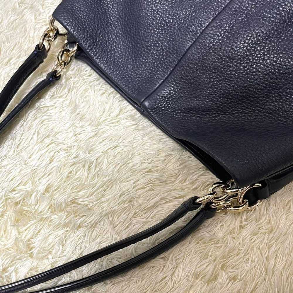 【Excellent Condition】Coach Shoulder Bag Leather N… - image 9