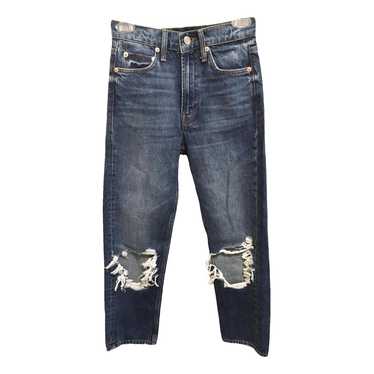 Maje High Rise Jeans button fly raw hem 40 hotsell