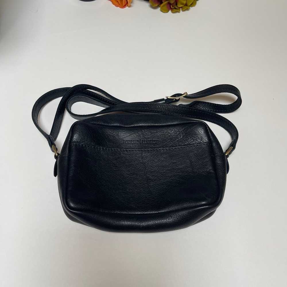 Portland Leather Black Crossbody Purse - image 1