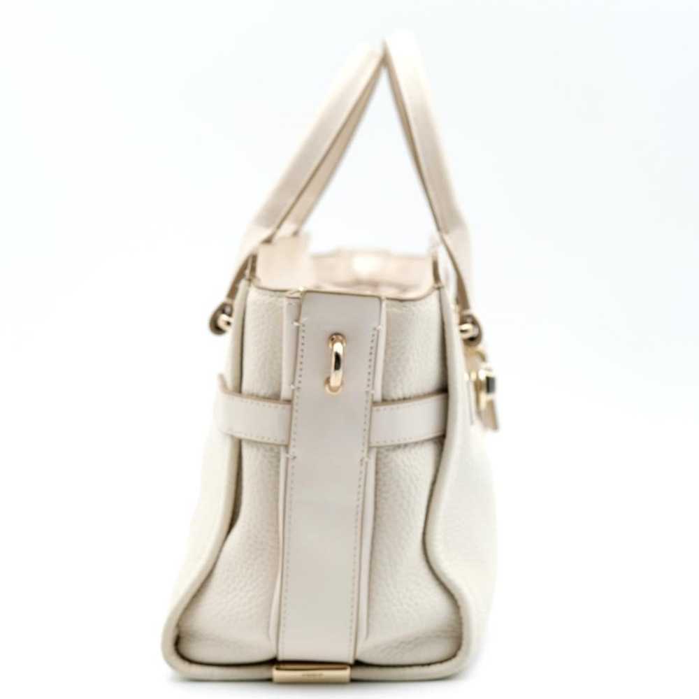 COACH Shoulder Bag Leather White 2Way - image 4