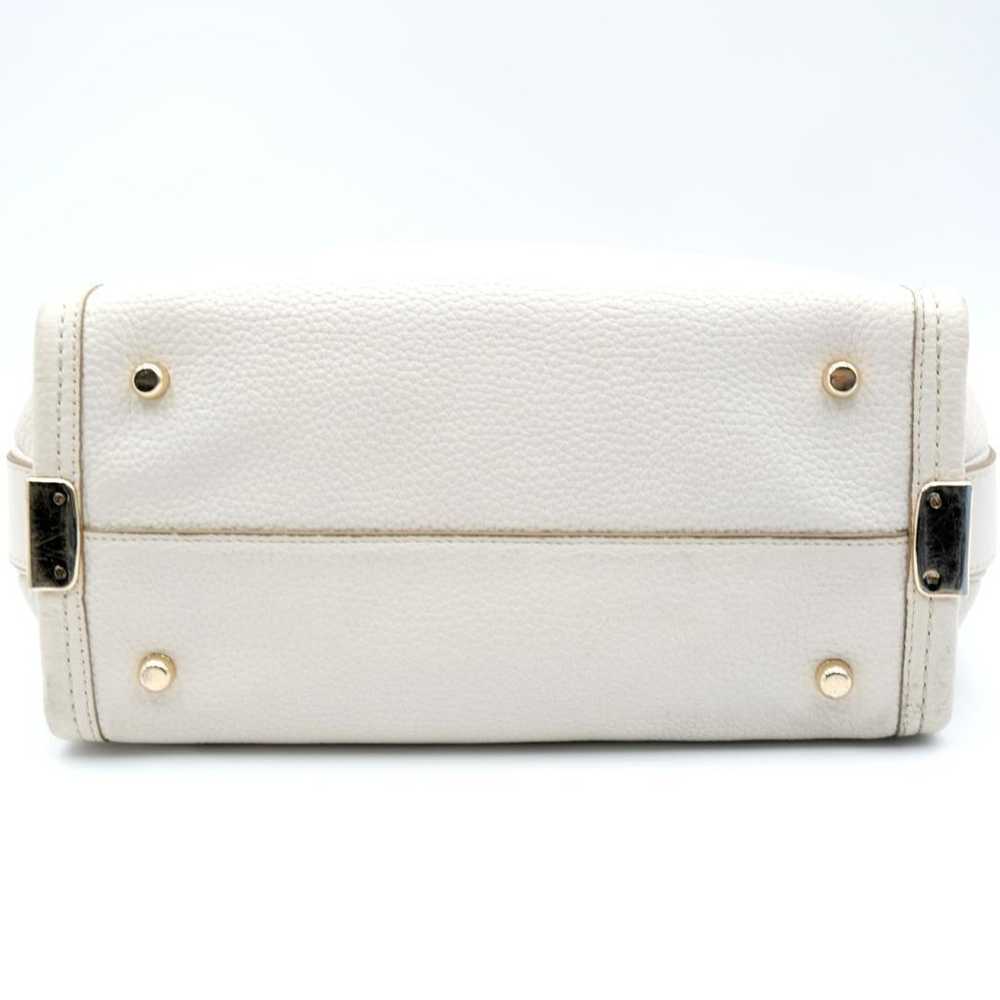 COACH Shoulder Bag Leather White 2Way - image 5