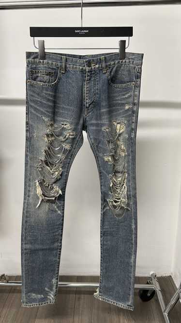 Saint Laurent Paris 2013AW Chained Distressed Deni