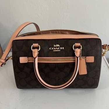 NWT AUTHENTIC Coach top Rowan Satchel & Wallet