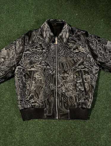 Givenchy Givenchy Embroidered leather jacket