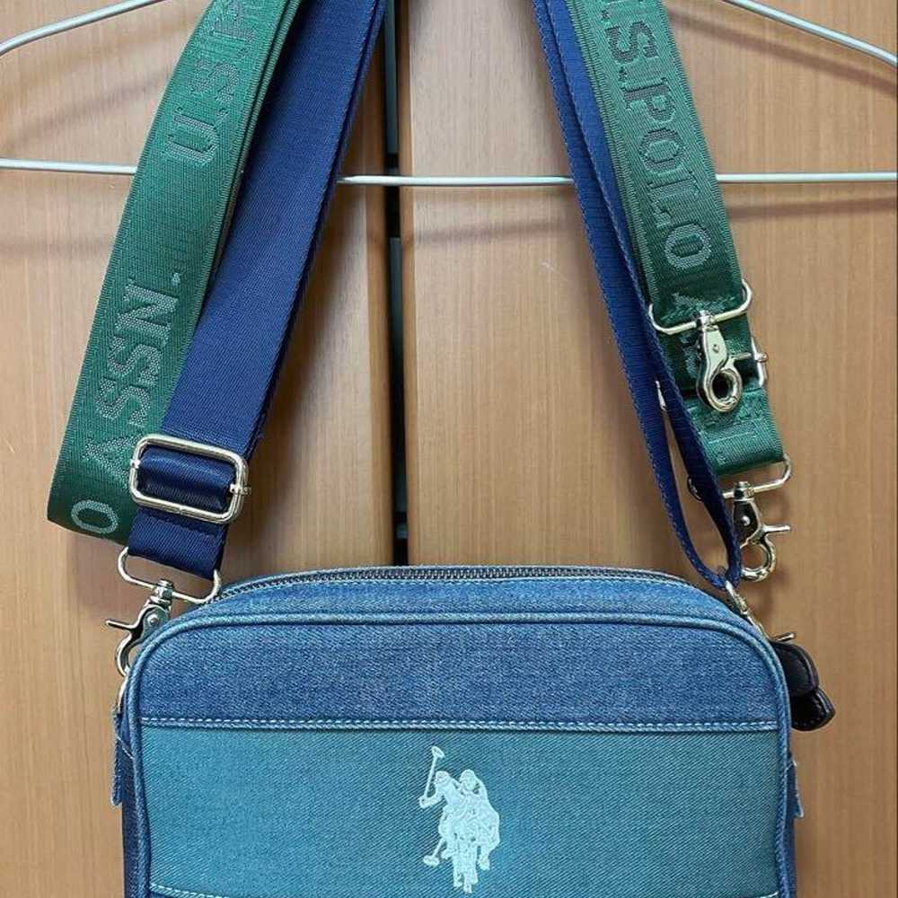 US POLO ASSN Denim Shoulder Bag Green x Denim. - image 1